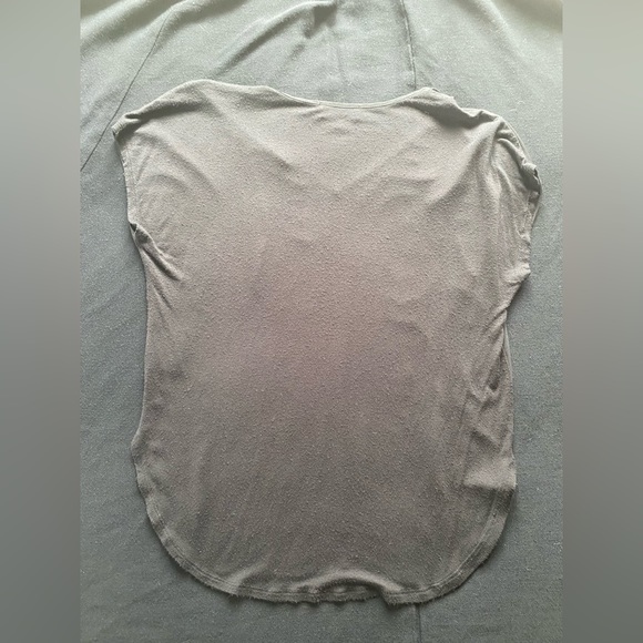 Philosophy Cotton Blend Blouse Sheer Front solid Back V Neck Sleeveless. Size XS - Picture 7 of 8